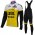 2016 Lotto Jumbo Abbigliamento Ciclismo Maglia Ciclismo Manica Lunga e Salopette Lunga 52159-SP