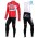 2016 Lotto Soudal Rosso Thermo Squadre Pro Abbigliamento Ciclismo Maglia Ciclismo Manica Lunga e Salopette Lunga 61402-WR