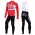 2016 Lotto Soudal Rosso Squadre Pro Abbigliamento Ciclismo Maglia Ciclismo Manica Lunga e Salopette Lunga 65592-FO