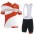 2016 Pinarello Classic White Red Nuovo abbigliamento Ciclismo Completo Maglia Ciclismo Corta e Salopette 94840-AO