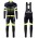 2016 Santini Interactive 3.0 nero -verde Squadre Pro Abbigliamento Ciclismo Maglia Ciclismo Manica Lunga e Salopette Lunga 41840-GE