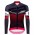 2016 Santini Interactive 3.0 nero -Rosso Maglie Ciclismo Manica Lunga 56736-ZL