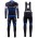 2016 Santini Interactive 3.0 nero -blu Squadre Pro Abbigliamento Ciclismo Maglia Ciclismo Manica Lunga e Salopette Lunga 70450-BC