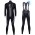 2016 Santini VEGA nero -bianco Thermo Squadre Pro Abbigliamento Ciclismo Maglia Ciclismo Manica Lunga e Salopette Lunga 77074-JN