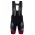 2016 Santini Interactive 3.0 nero Rosso Salopette Ciclismo 78841-BN