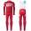 2016 Scott ODLO Team Rosso Thermo Squadre Pro Abbigliamento Ciclismo Maglia Ciclismo Manica Lunga e Salopette Lunga 22757-YC