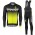 2017 Scott Rc nero bianco giallo Squadre Pro Abbigliamento Ciclismo Maglia Ciclismo Manica Lunga e Salopette Lunga 23326-EY