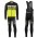 2016 Scott RC nero -bianco -verde Fluo Squadre Pro Abbigliamento Ciclismo Maglia Ciclismo Manica Lunga e Salopette Lunga 29654-OW