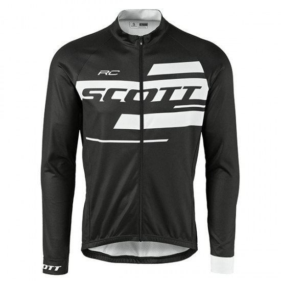 2017 Scott Rc nero-bianco Maglie Ciclismo Manica Lunga 61022-FJ