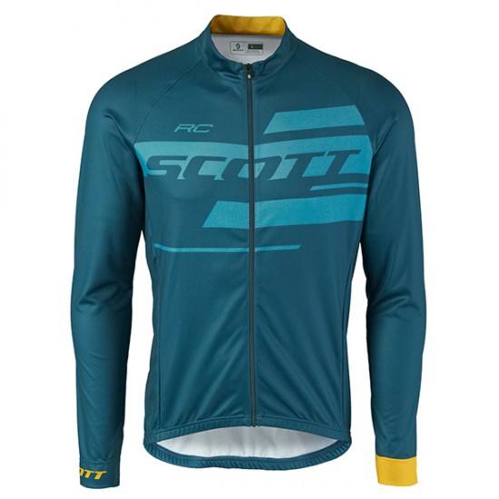 2017 Scott Rc blu Maglie Ciclismo Manica Lunga 65169-BJ