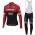 Trek Segafredo Pro 2017 Rosso Abbigliamento Ciclismo Maglia Ciclismo Manica Lunga e Salopette Lunga 31932-FP