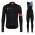 Completo Ciclismo 2019 Rapha RCC nero-Rose thermique Maglia Ciclismo Manica Lunga e Salopette Lunga