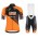 Completo Ciclismo 2019 Boels Dolmans Orange abbigliamento Bici Completo Maglia Ciclismo Corta e Salopette