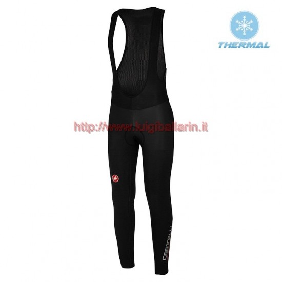 Completo Ciclismo 2019 Casteli Puro 3 rosso Salopette Lunga Ciclismo thermique