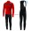 Completo Ciclismo 2019 Casteli Puro 3 rosso thermique Maglia Ciclismo Manica Lunga e Salopette Lunga