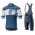 Completo Ciclismo 2019 Casteli Ruota Blu abbigliamento Bici Completo Maglia Ciclismo Corta e Salopette