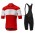 Completo Ciclismo 2019 Casteli Ruota rosso abbigliamento Bici Completo Maglia Ciclismo Corta e Salopette