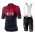 Completo Ciclismo 2019 INEOS Squadre rosso abbigliamento Bici Completo Maglia Ciclismo Corta e Salopette