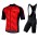 Completo Ciclismo 2019 Nalini Podio 2.0 rosso abbigliamento Bici Completo Maglia Ciclismo Corta e Salopette