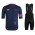 Completo Ciclismo 2019 Rapha EF Squadre Blu abbigliamento Bici Completo Maglia Ciclismo Corta e Salopette