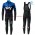 Completo Ciclismo 2019 SKY Squadre nero-Blu thermique Maglia Ciclismo Manica Lunga e Salopette Lunga
