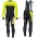 Completo Ciclismo 2019 Scott RC nero-giallo thermique Maglia Ciclismo Manica Lunga e Salopette Lunga