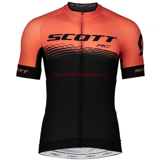 Completo Ciclismo 2019 Scott RC nero-Orange Maglia Ciclismo Manica Corta Completo Ciclismo 2019 Scott RC nero-Orange Maglia Ciclismo Manica Corta
