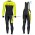 Completo Ciclismo 2019 Scott-RC PRO nero-giallo thermique Maglia Ciclismo Manica Lunga e Salopette Lunga