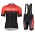 Completo Ciclismo 2019 Scott RC rosso-nero abbigliamento Bici Completo Maglia Ciclismo Corta e Salopette