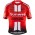 Completo Ciclismo 2019 Sunweb Squadre rosso Maglia Ciclismo Manica Corta