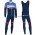 Completo Ciclismo 2019 Total Blu Maglia Ciclismo Manica Lunga e Salopette