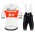 Completo Ciclismo 2019 Trek Usine Racing TDF bianca abbigliamento Bici Completo Maglia Ciclismo Corta e Salopette