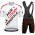 Team Ag2r White abbigliamento Bici Completo Maglia Ciclismo Corta e Salopette WIJmI