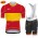 FDJ Pro Team Spanish Espana 2021 abbigliamento Bici Completo Maglia Ciclismo Corta e Salopette IyF9R