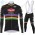 Winter 2021 Alpecin Fenix World Champion Noir Abbigliamento Maglia Ciclismo Manica Lunga e Salopette Lunga FJWOP