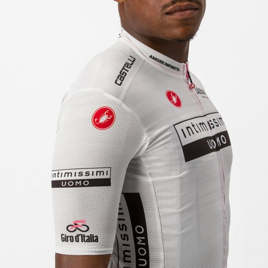 Maglia ciclismo Giro d'Italia 2023 MAGLIA BIANCO a maniche corte Maglia ciclismo Giro d'Italia 2023 MAGLIA BIANCO a maniche corte