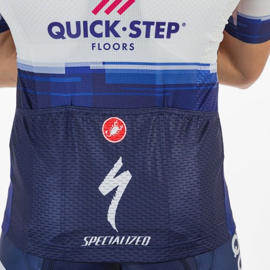Soudal Quick-Step 2023 Competizione maglia da ciclismo a manica corta squadra di ciclismo professionale Soudal Quick-Step 2023 Competizione maglia da ciclismo a manica corta squadra di ciclismo professionale
