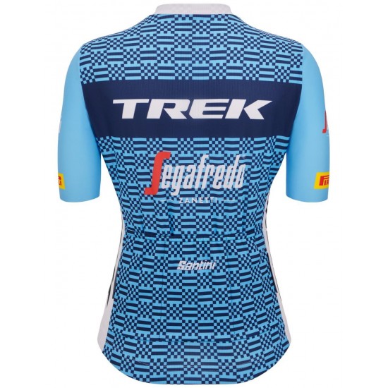 TREK-SEGAFREDO Completo ciclismo donna Team 2023 (maglia cerniera lunga + pantaloncini ciclismo) Squadra ciclistica professionale TREK-SEGAFREDO Completo ciclismo donna Team 2023 (maglia cerniera lunga + pantaloncini ciclismo) Squadra ciclistica professionale